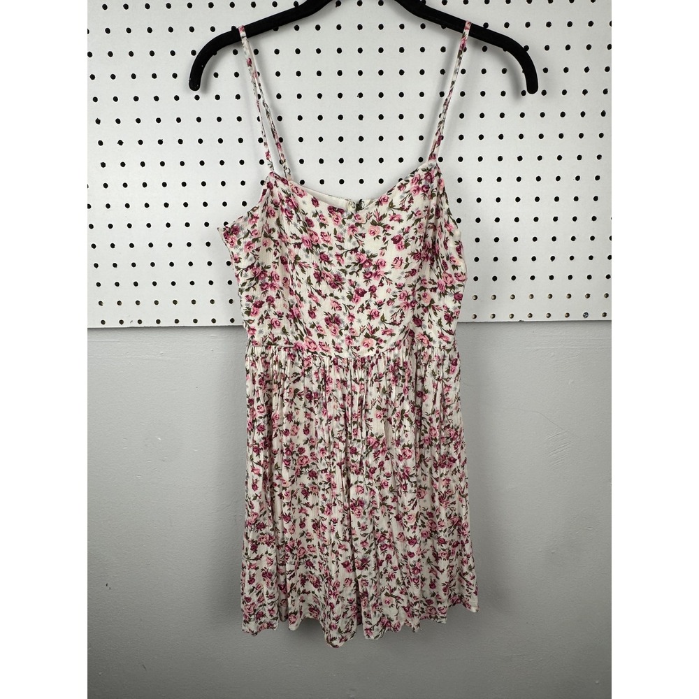 Forever 21 Rose Floral Babydoll Mini Dress Cottagecore Coquette Romantic M